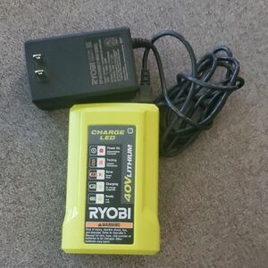 RYOBI 40V Lithium Battery Charger - Yellow